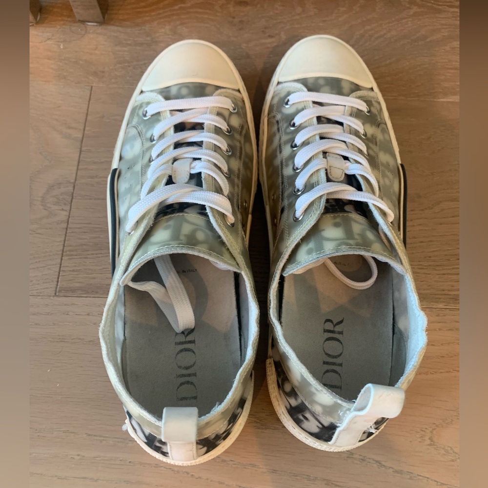 Dior b23 low top oblique sneaker sz 46 3SN249YJP H069 white black - Picture 6 of 8